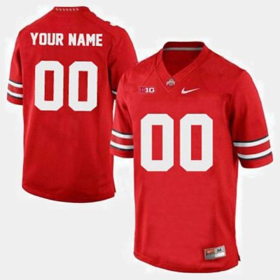 NCAA Ohio State Buckeyes Men's #00 Customized Red Nike Football College Jersey BYS5645UC